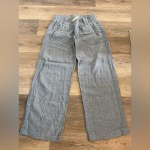 Chambray Athleta Wide-Leg Linen Pants